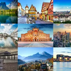 Vielfältige Reiseziele Deutschland: Berge, Städte, Küste. Entdecke die Schönheit Deutschlands!