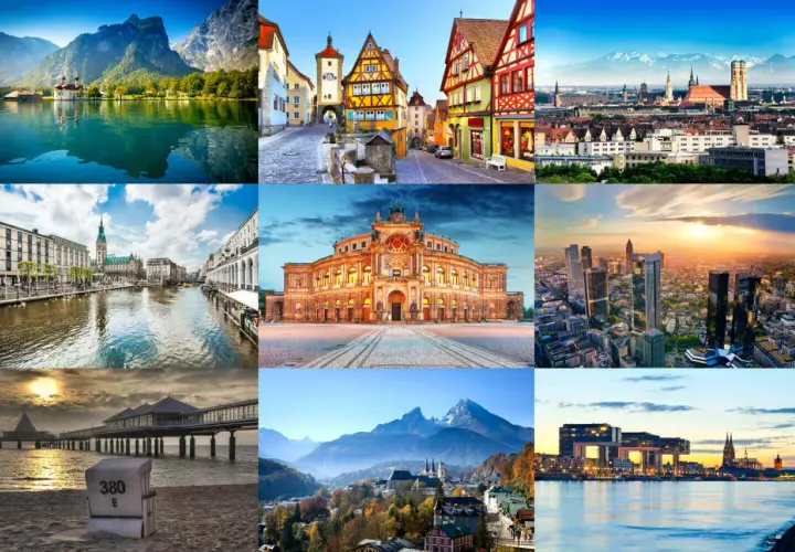 Vielfältige Reiseziele Deutschland: Berge, Städte, Küste. Entdecke die Schönheit Deutschlands!